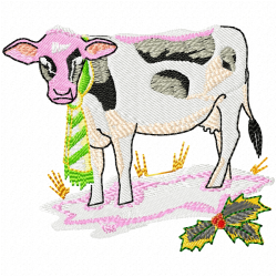 Cows Embroidery Design 2 Cows Embroidery Design 2